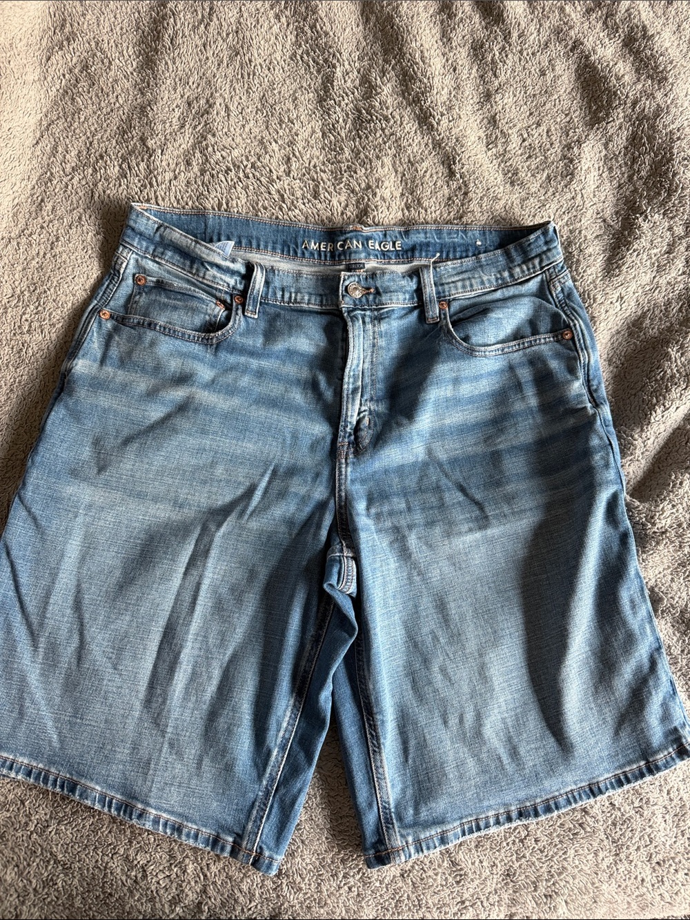 American Eagle Outfitters Light Blue Denim Jean Shorts